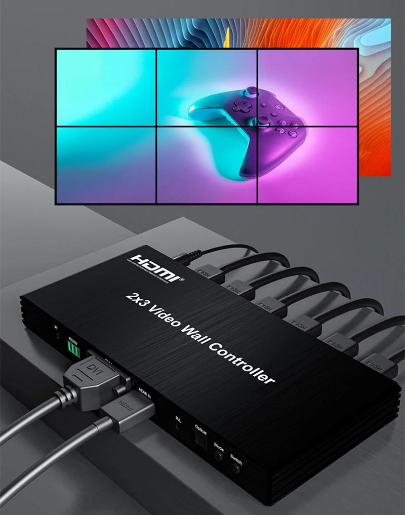 1080P 2X3 DVI HDMI   Ʈѷ μ, TV  ö̽ ڽ,  ö̽ , 180  ø , 2x2, 3x2, 6 ũ